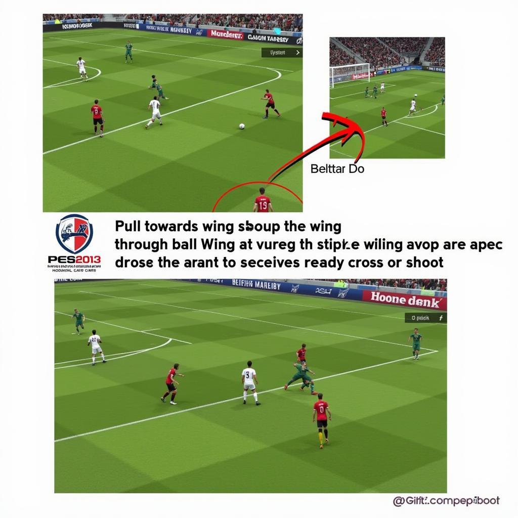 Combining Player Pulling with Through Balls in PES 2013