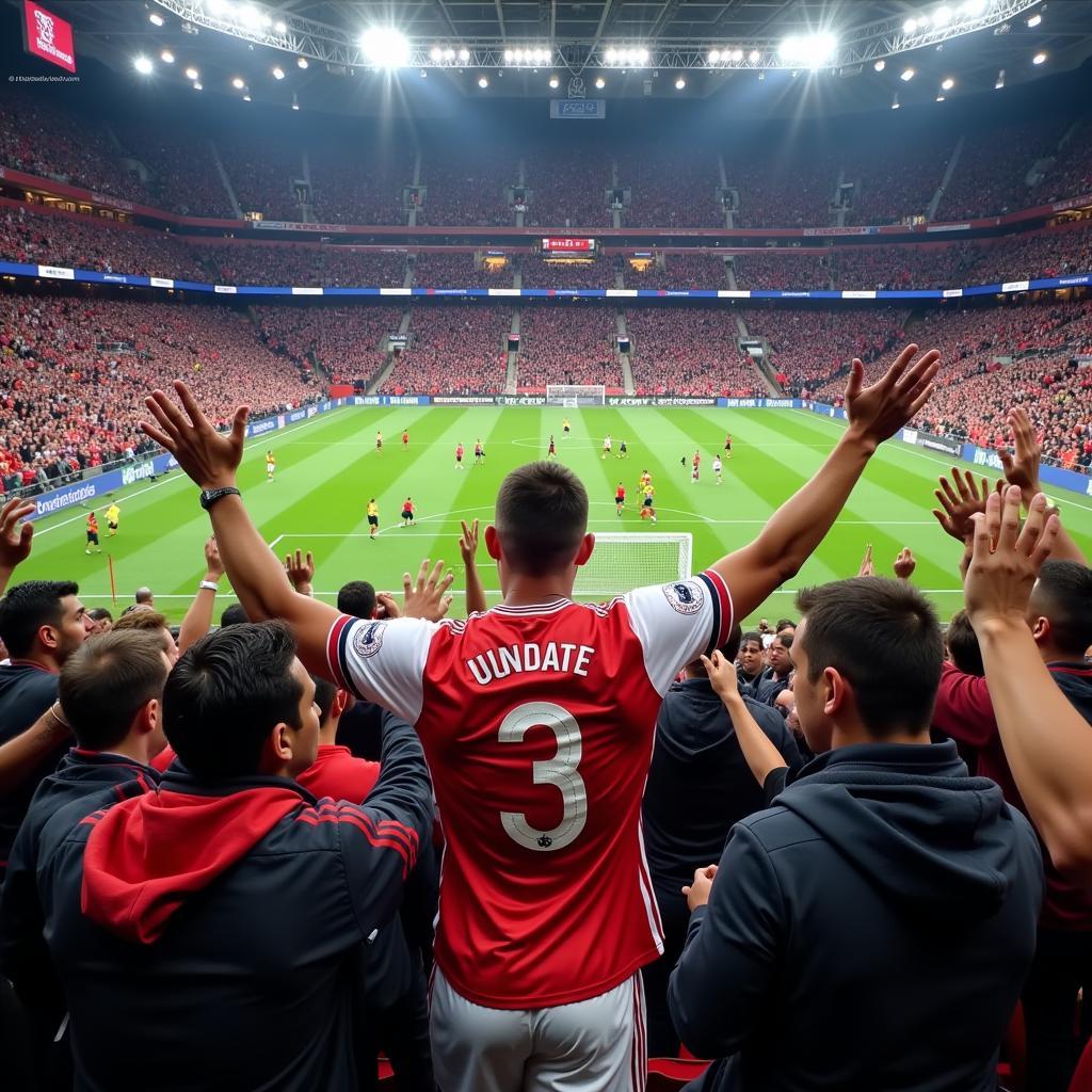 Player Unveiling Ceremony in a Packed Stadium