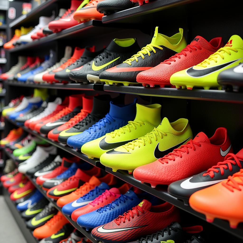 Premier League Football Boots Display