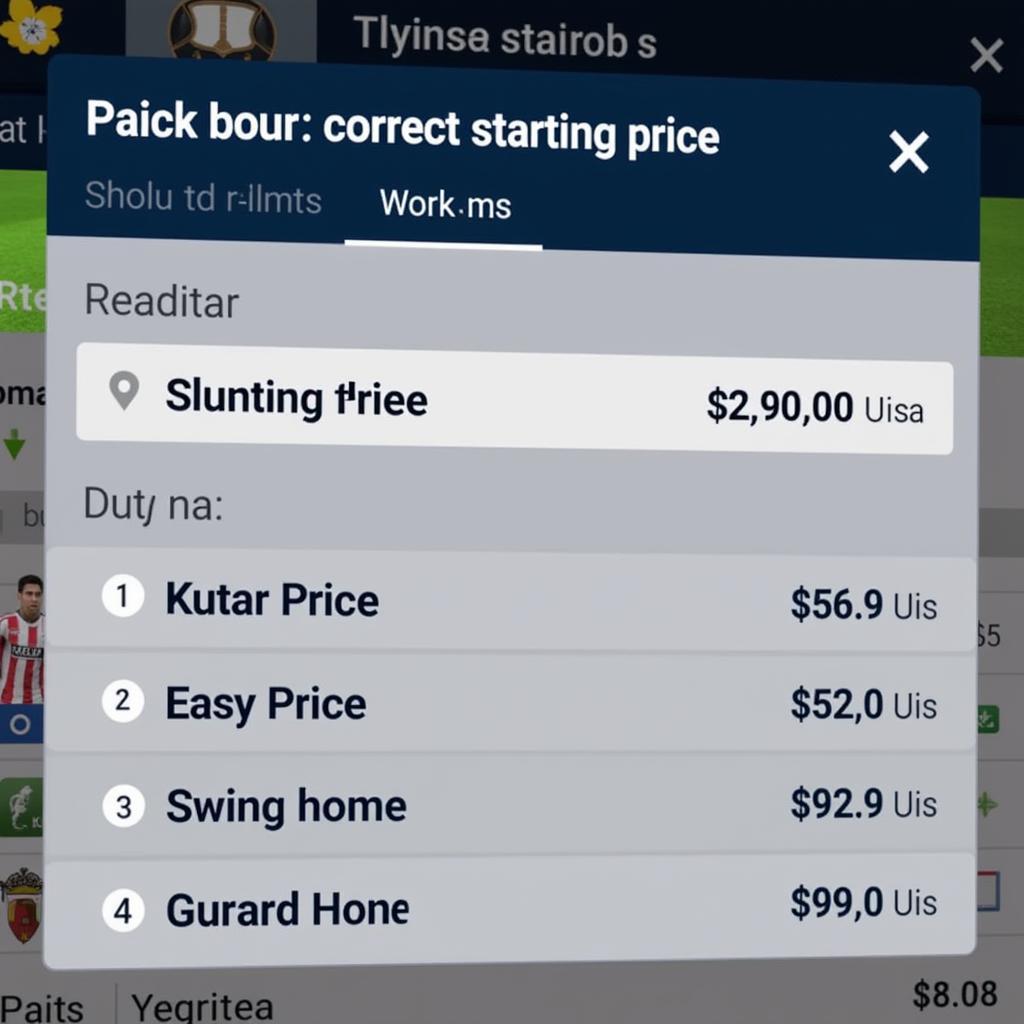 Pricing Players in FIFA Online 4