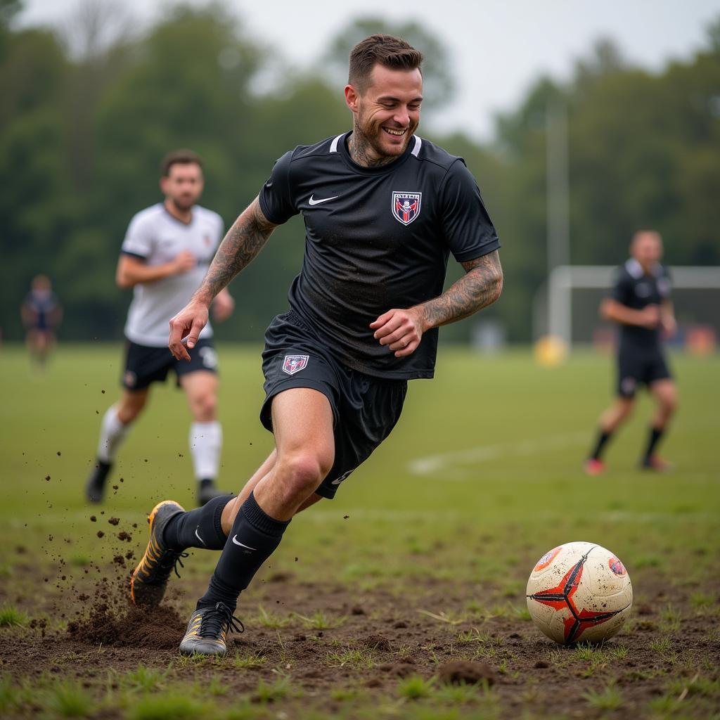 Professional Footballer in an Amateur Game