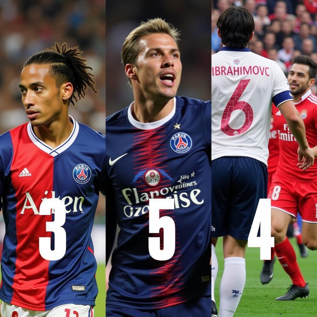 PSG Legends Shirt Numbers