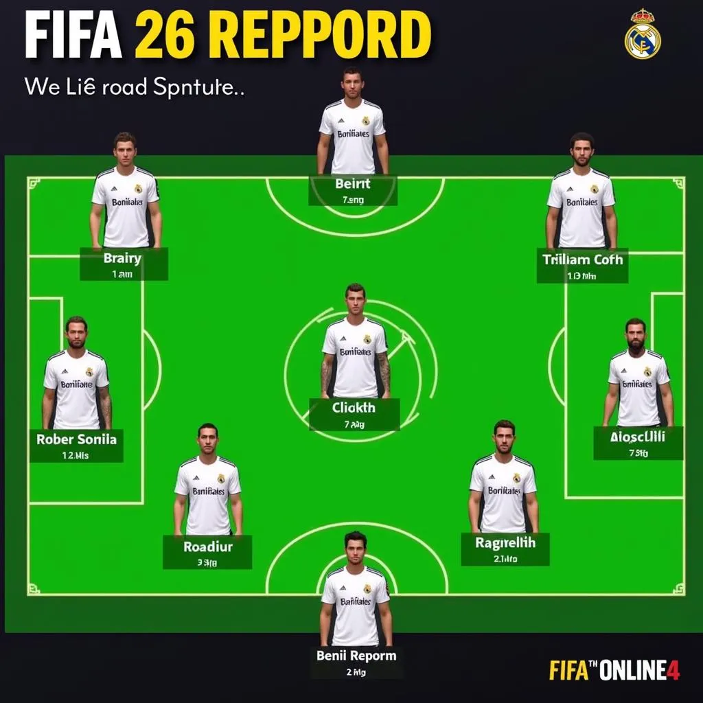 Real Madrid Players FO4 Formation