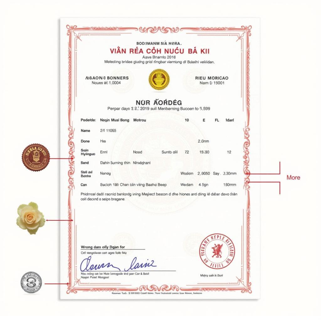 Vietnamese Red Book Certificate