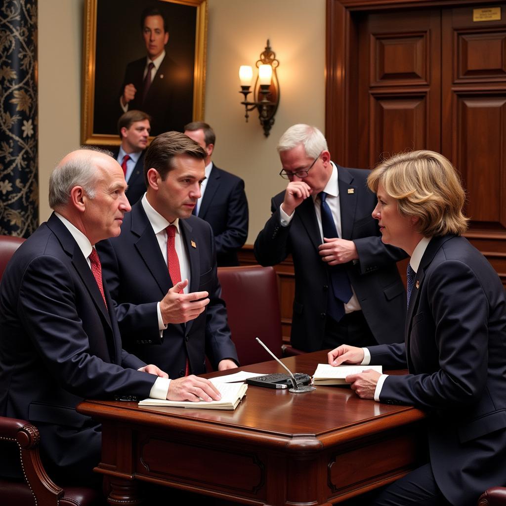 Republican Senators Casting Votes