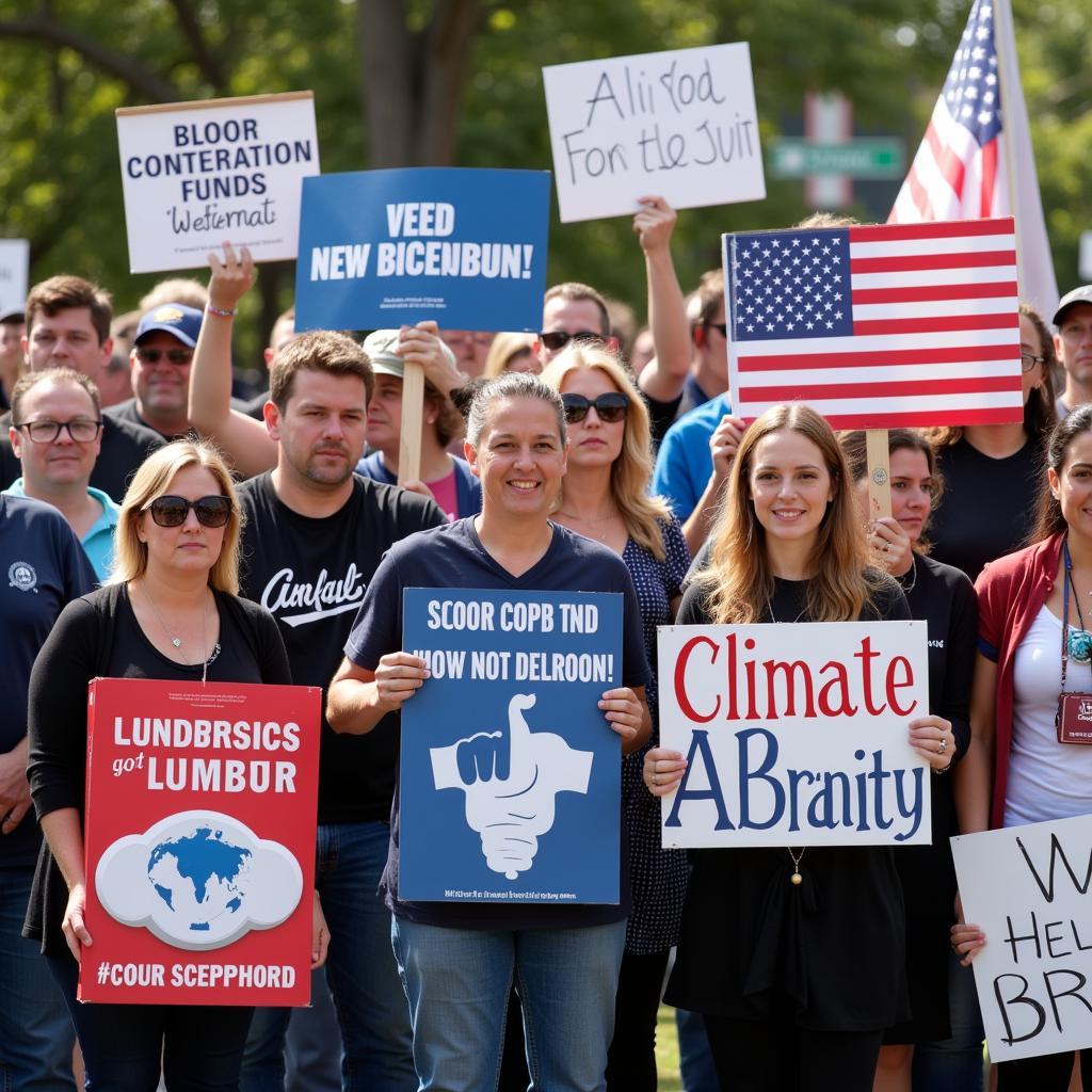 Republican Voters at Climate Change Rally