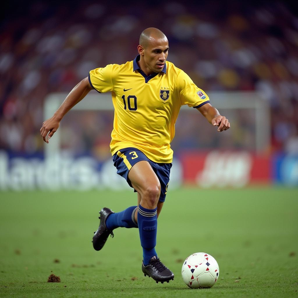 Roberto Carlos unleashing a powerful long-shot