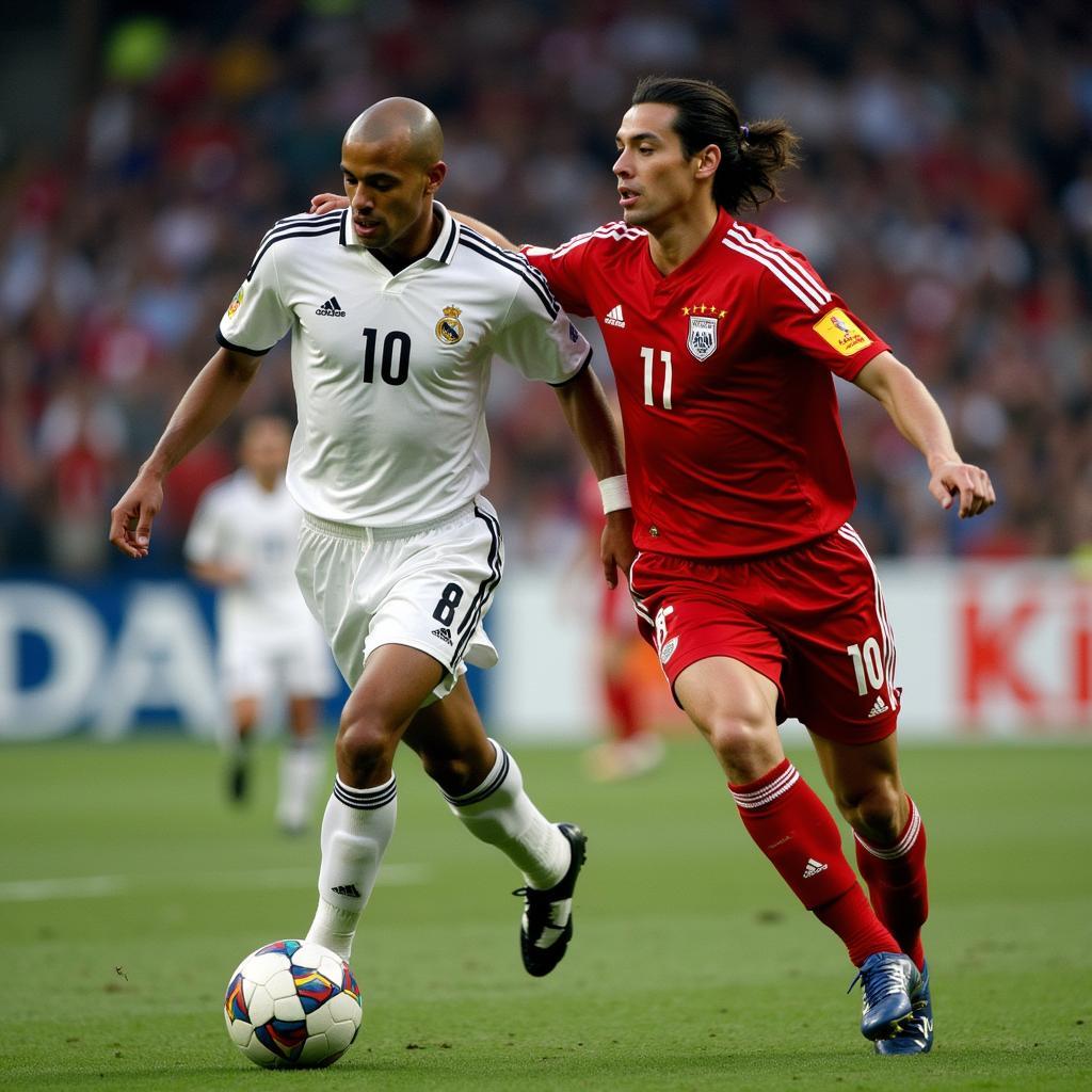 Ronaldinho and Zidane in 2006