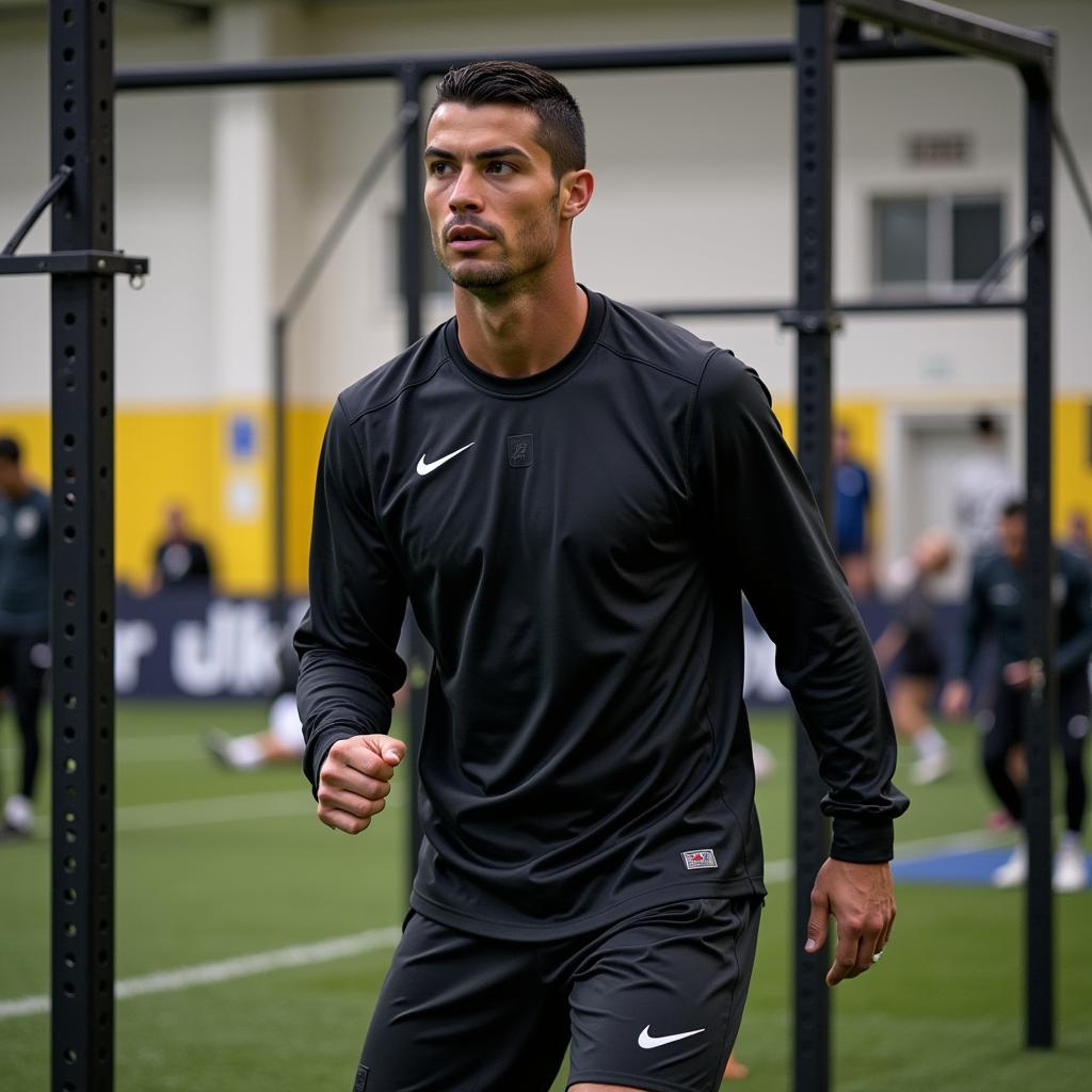 Ronaldo in intense training