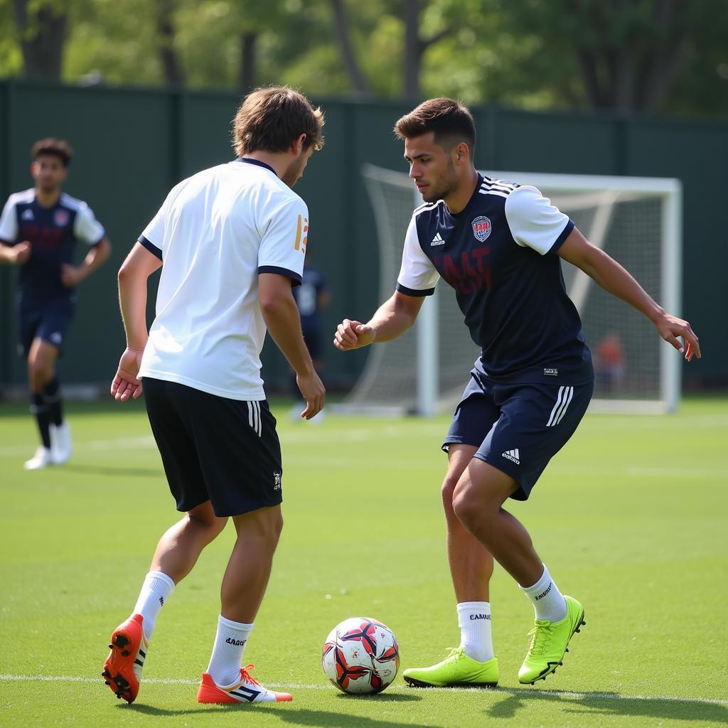 Roque Mesa honing his skills during training.