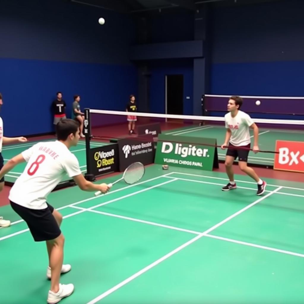 Rotating Defensive Badminton Formation in Action