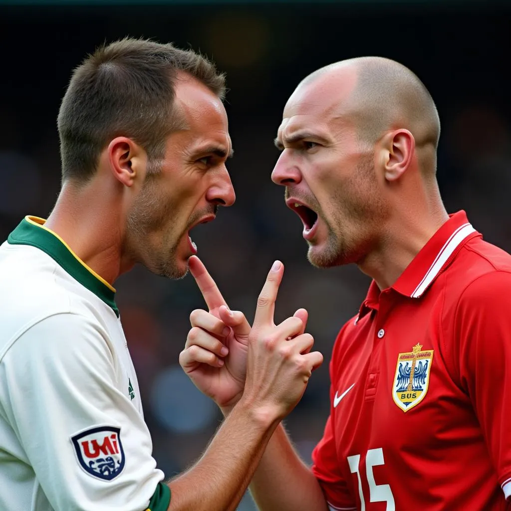 Roy Keane and Alf-Inge Haaland face off