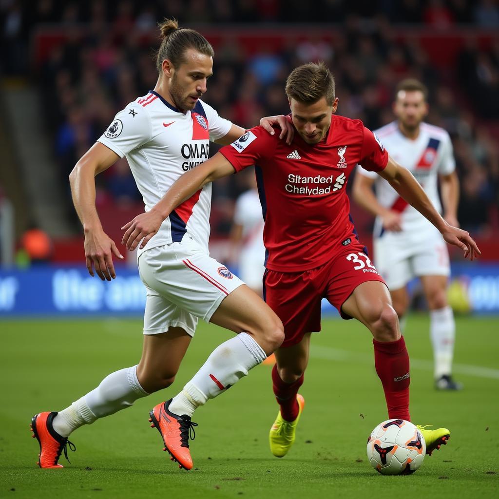 Ruben Dias and Erling Haaland clash in a Premier League match