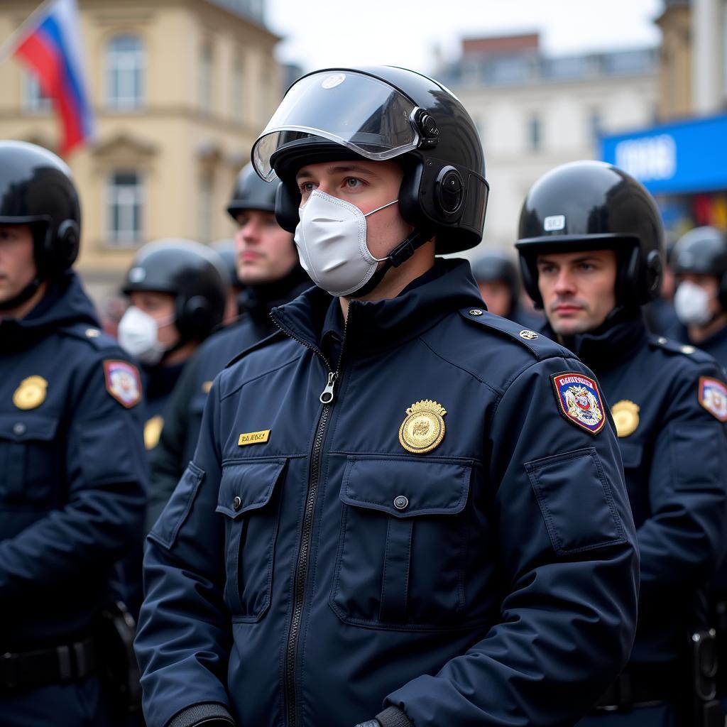 Russian Police Presence at Public Events