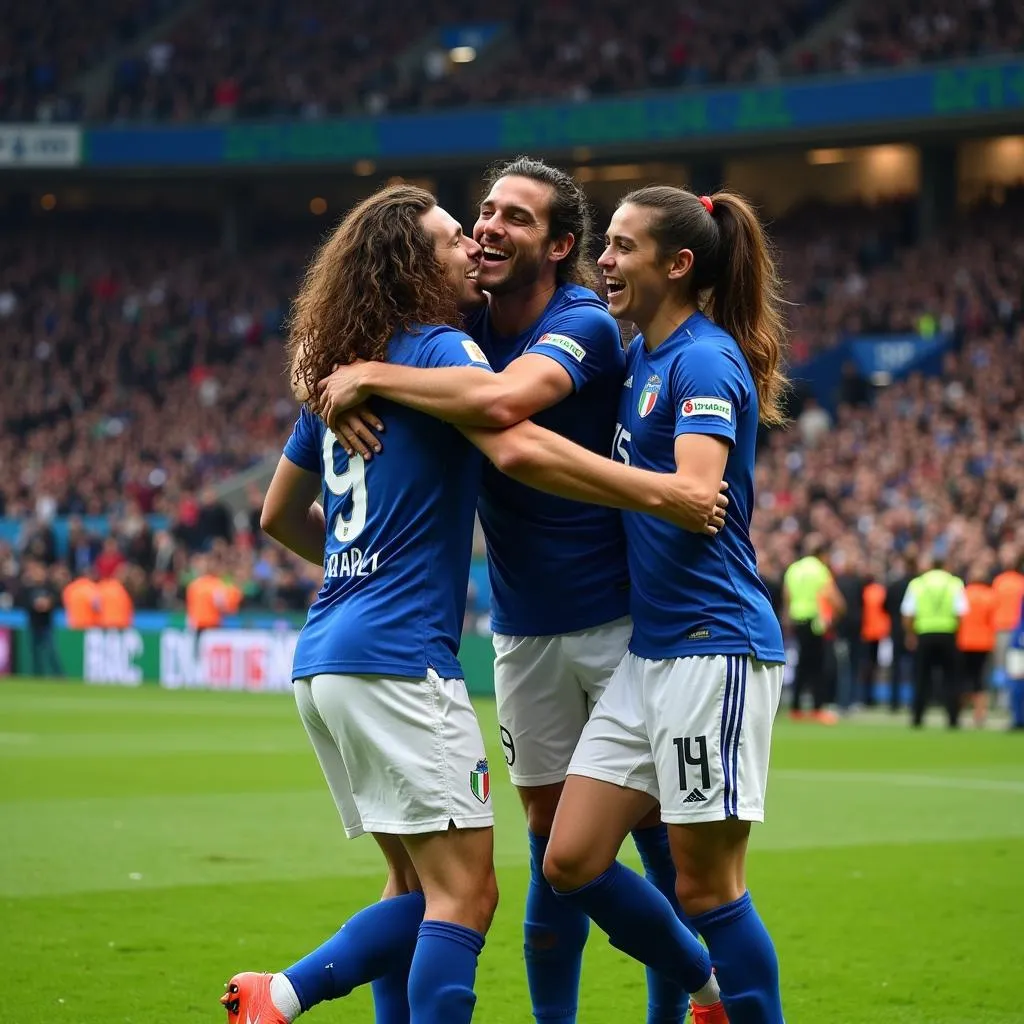 Sandro Tonali representing Italy