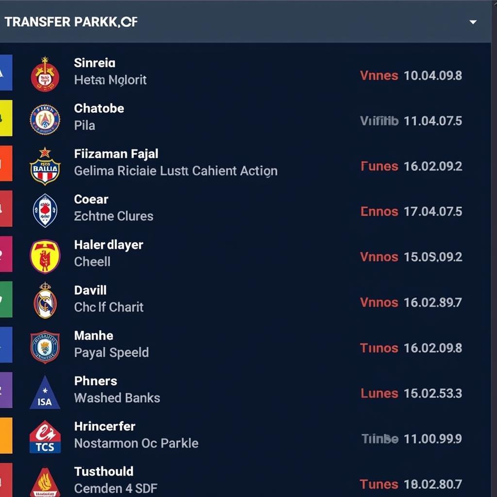 Dream League Soccer 2018 Transfer Market