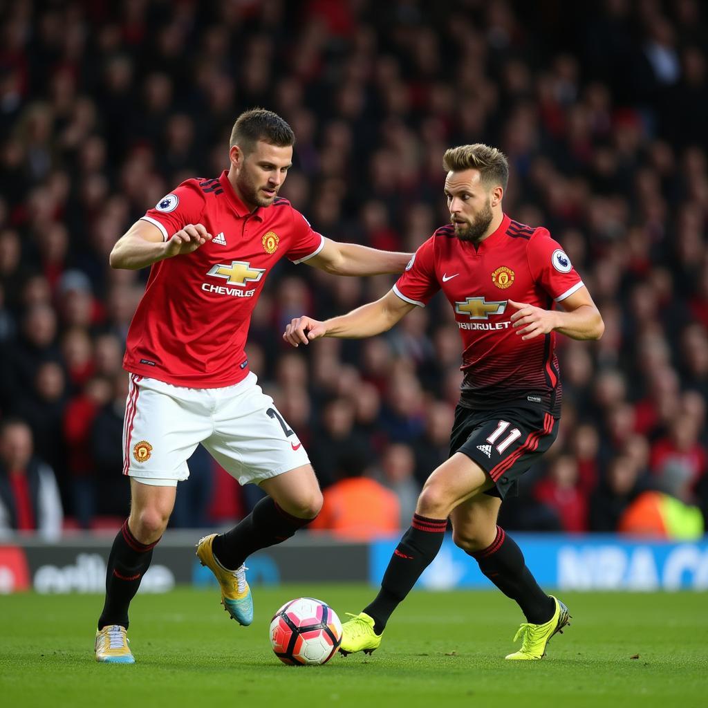 Luke Shaw vs. Erling Haaland in a Premier League clash