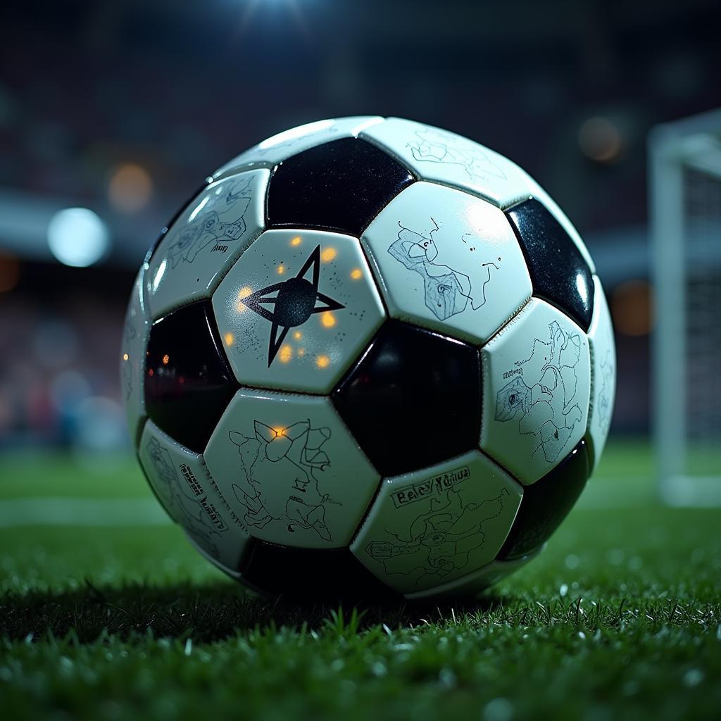 Smart football with embedded sensor technology