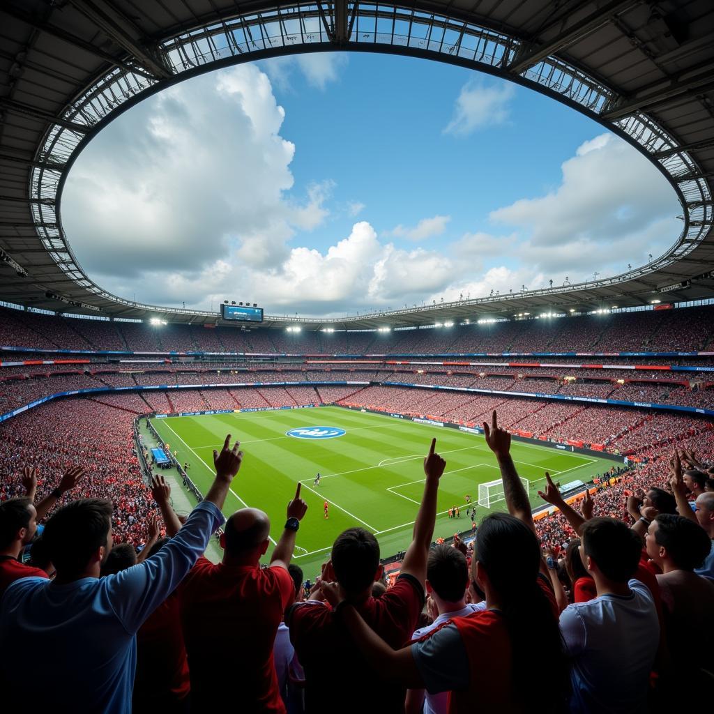 Soccer Fans Celebrating