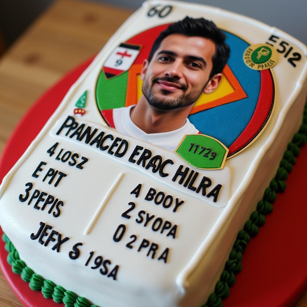 Soccer Player Card Poca Cake Design 2019