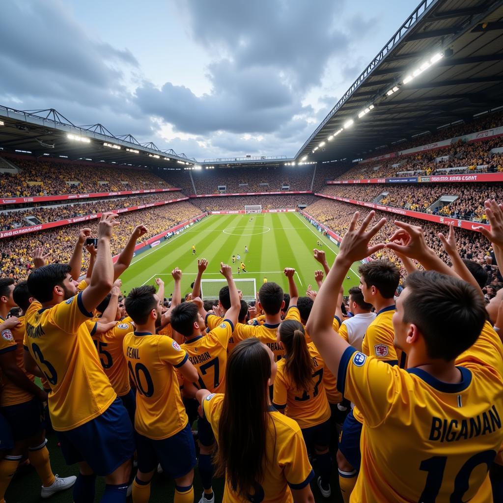 Soccer Team Celebrating