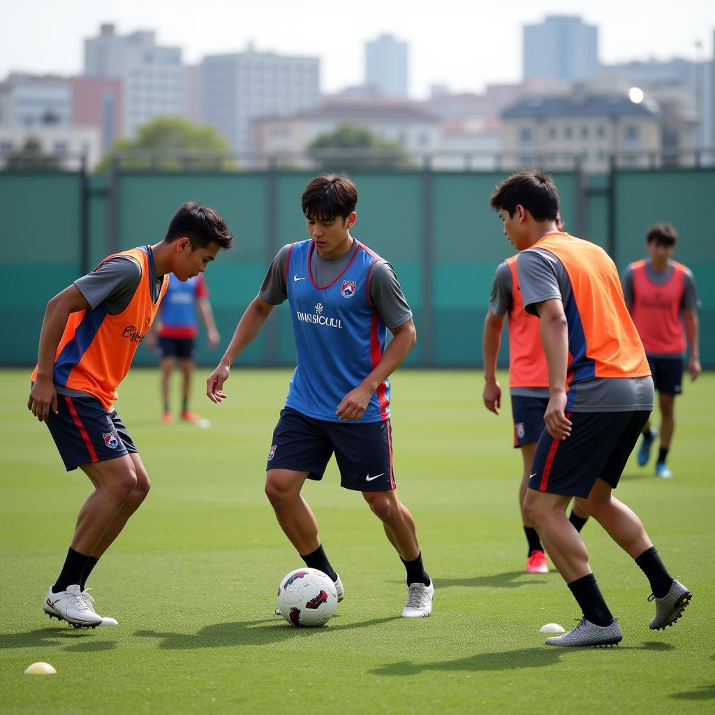 South Korea U23 Team Training Session