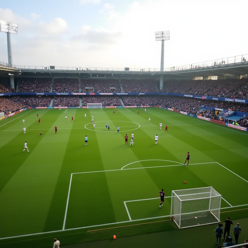 Football Players Exposed on the Pitch