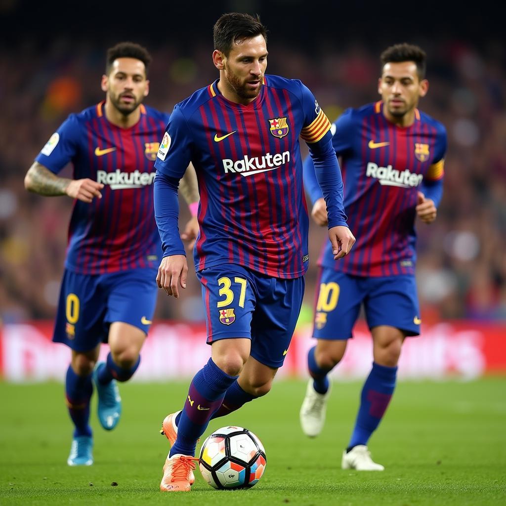 TC FO4 Barcelona Attacking Formation: Messi, Suarez, Neymar