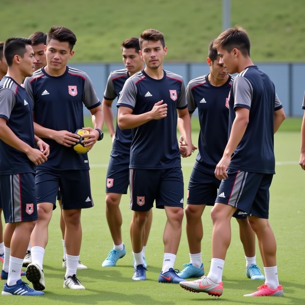 Thailand National Team Young Players Training for International Matches