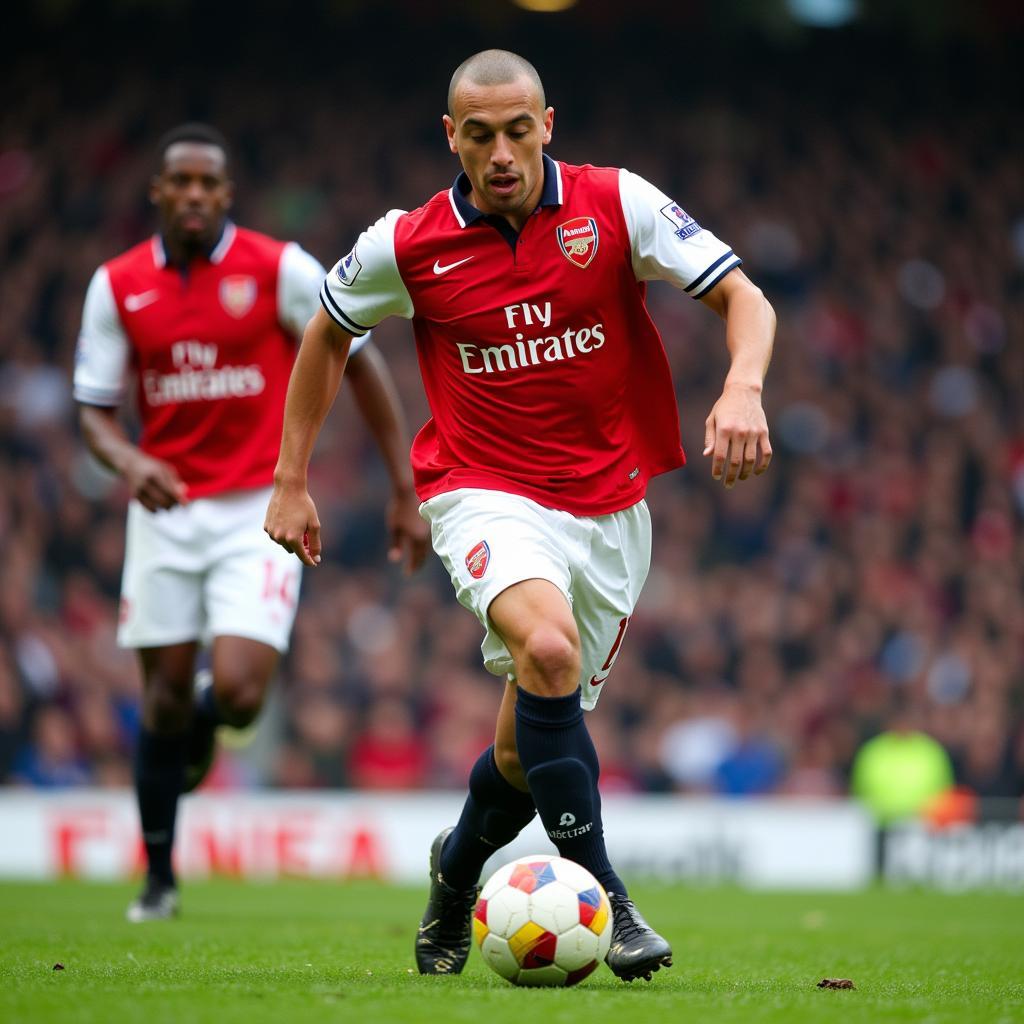 Thierry Henry wearing the number 14 shirt for Arsenal