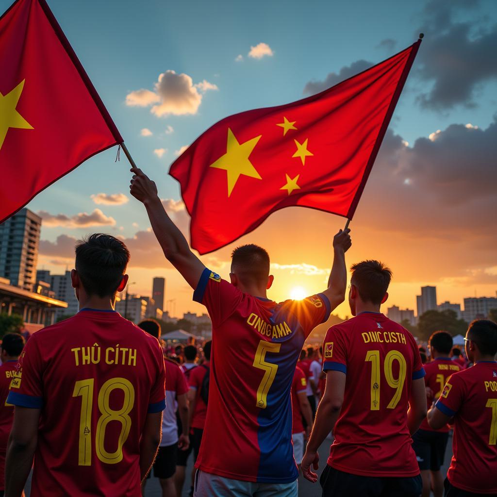 Football Fans in Thu Duc City