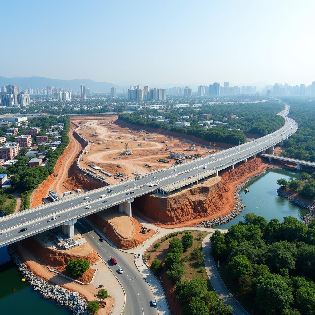 Thu Thiem Bridge Construction on Allocated Defense Land