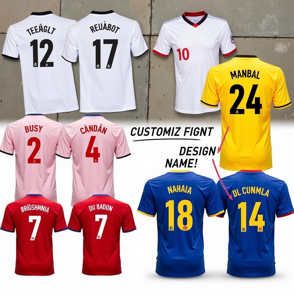 Customizable Thuy Van Football Shirts