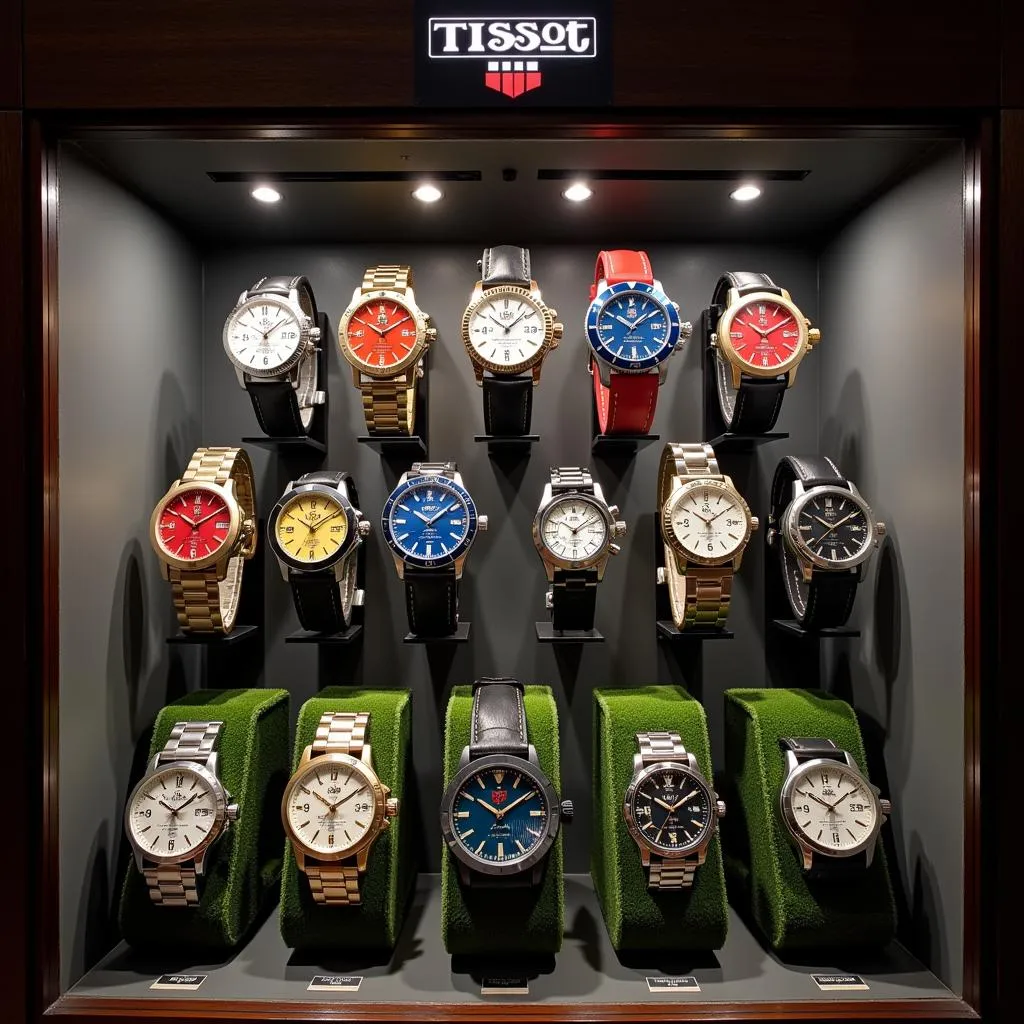 Tissot Watch Collection Display