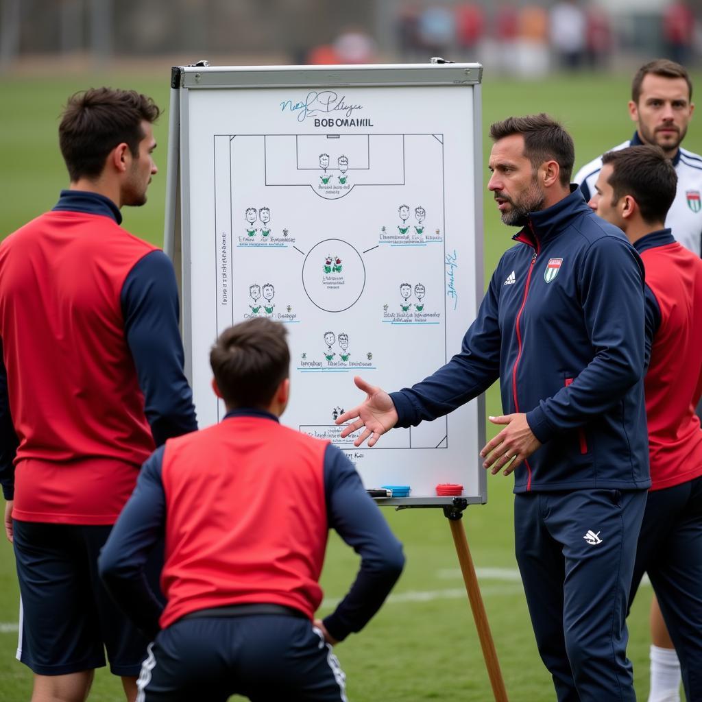 Torino FC Players Analyzing Match Tactics