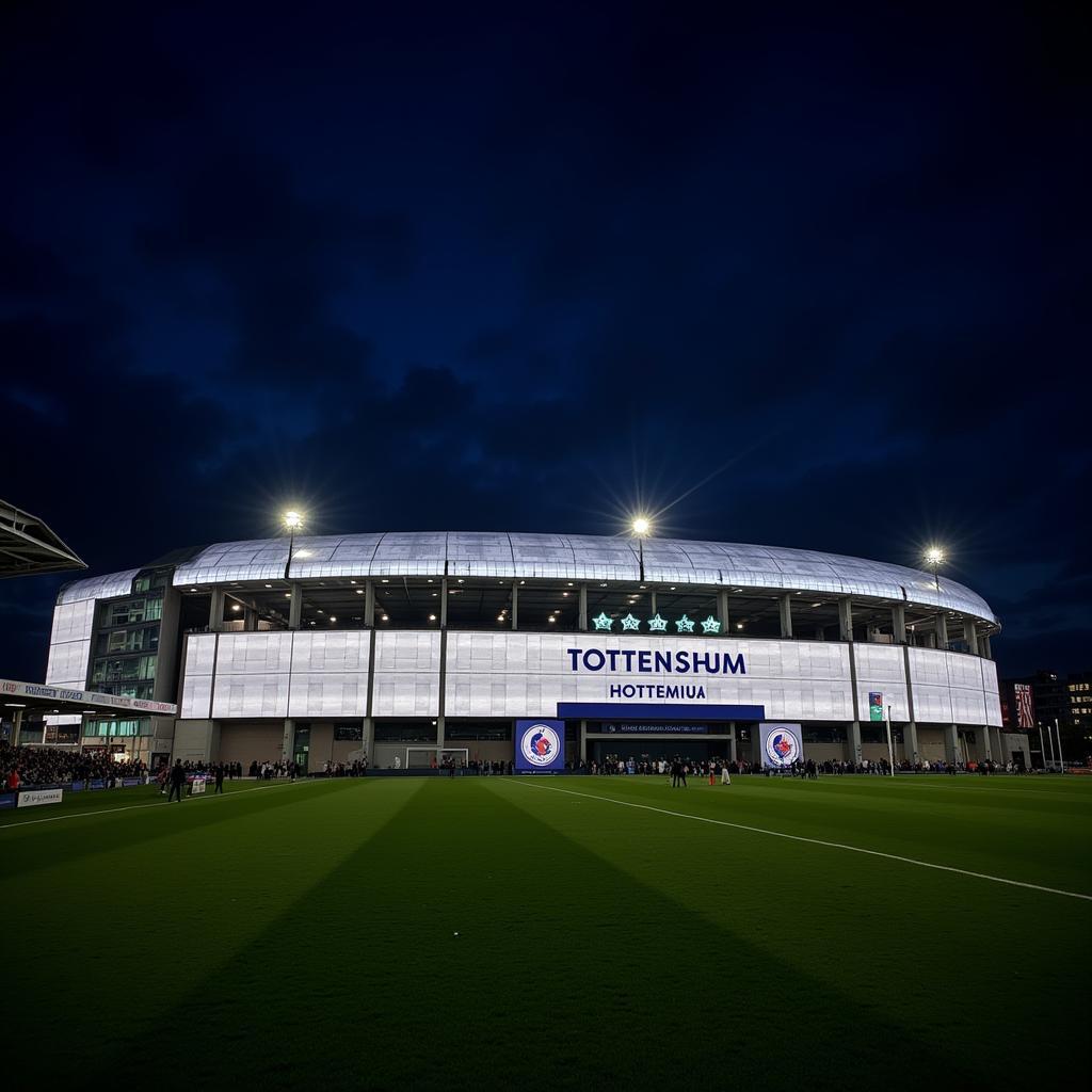 Tottenham Hotspur Stadium at Night