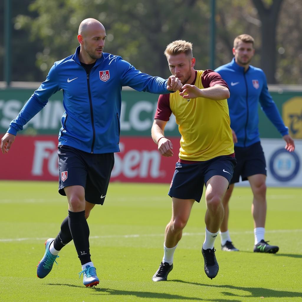 Erling Haaland training at Salzburg