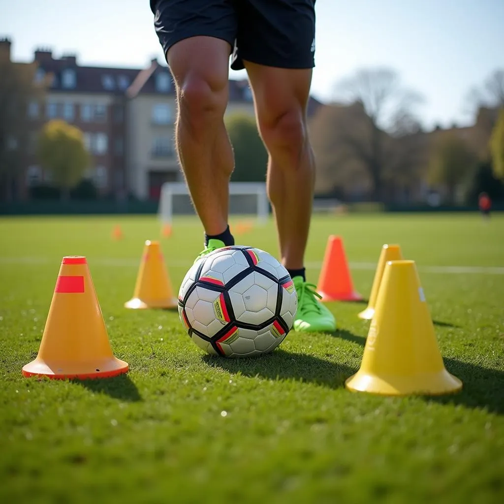 Intense training ground drills