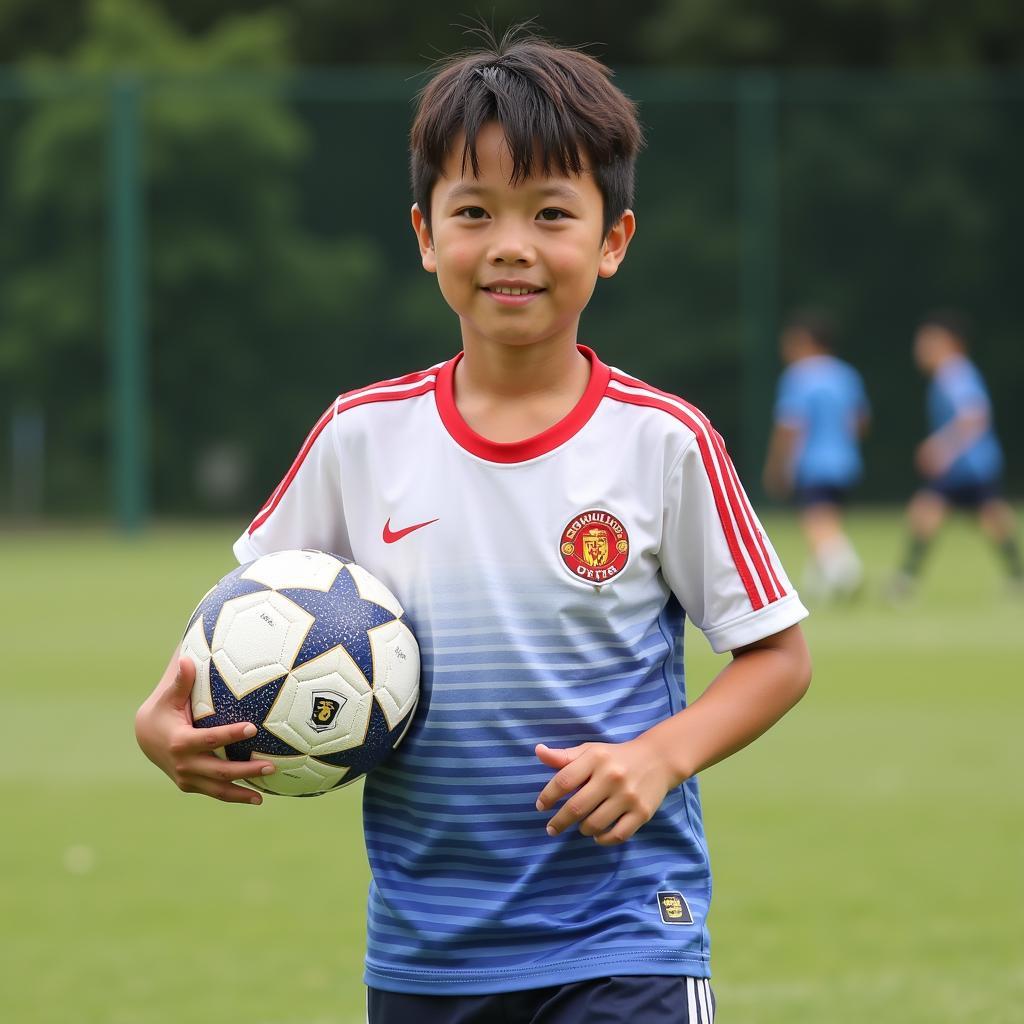 Tran Van Cuong during his youth academy days