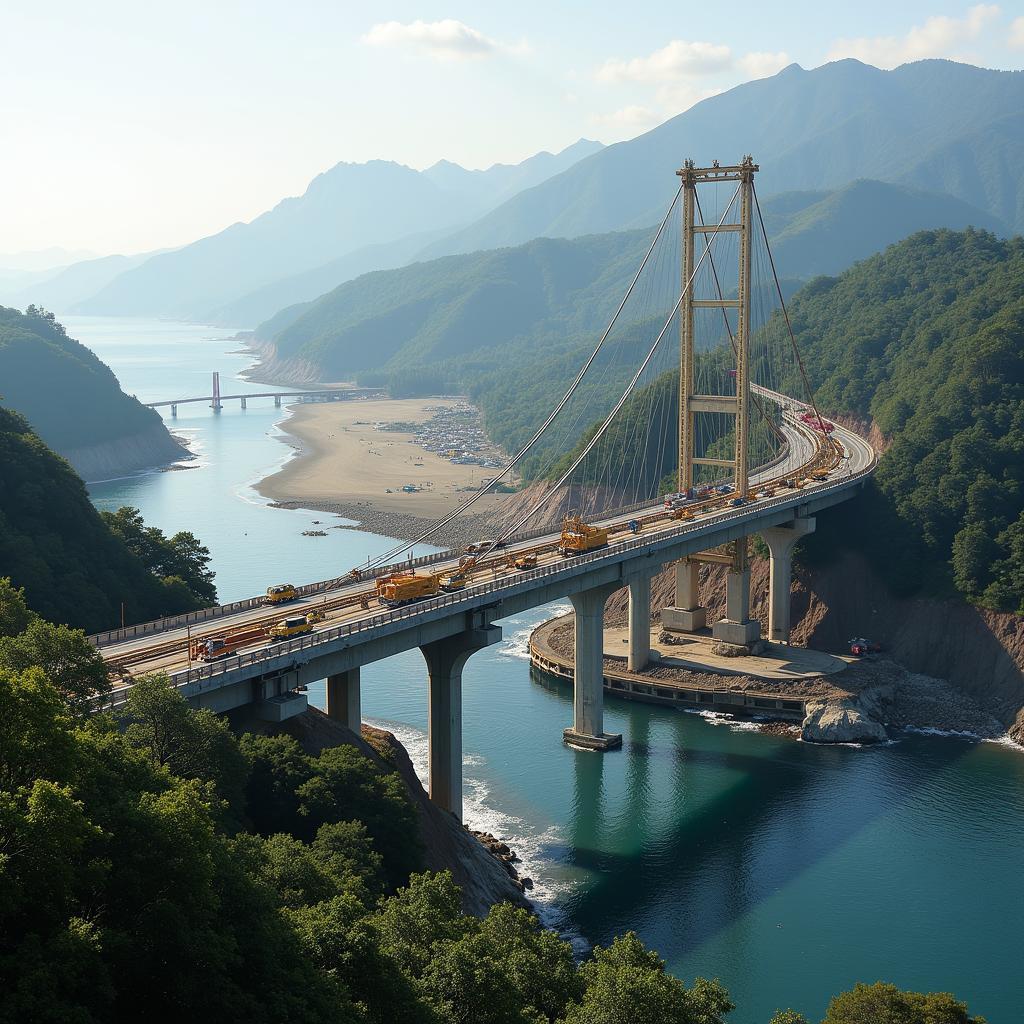 Tsunami Overpass under construction