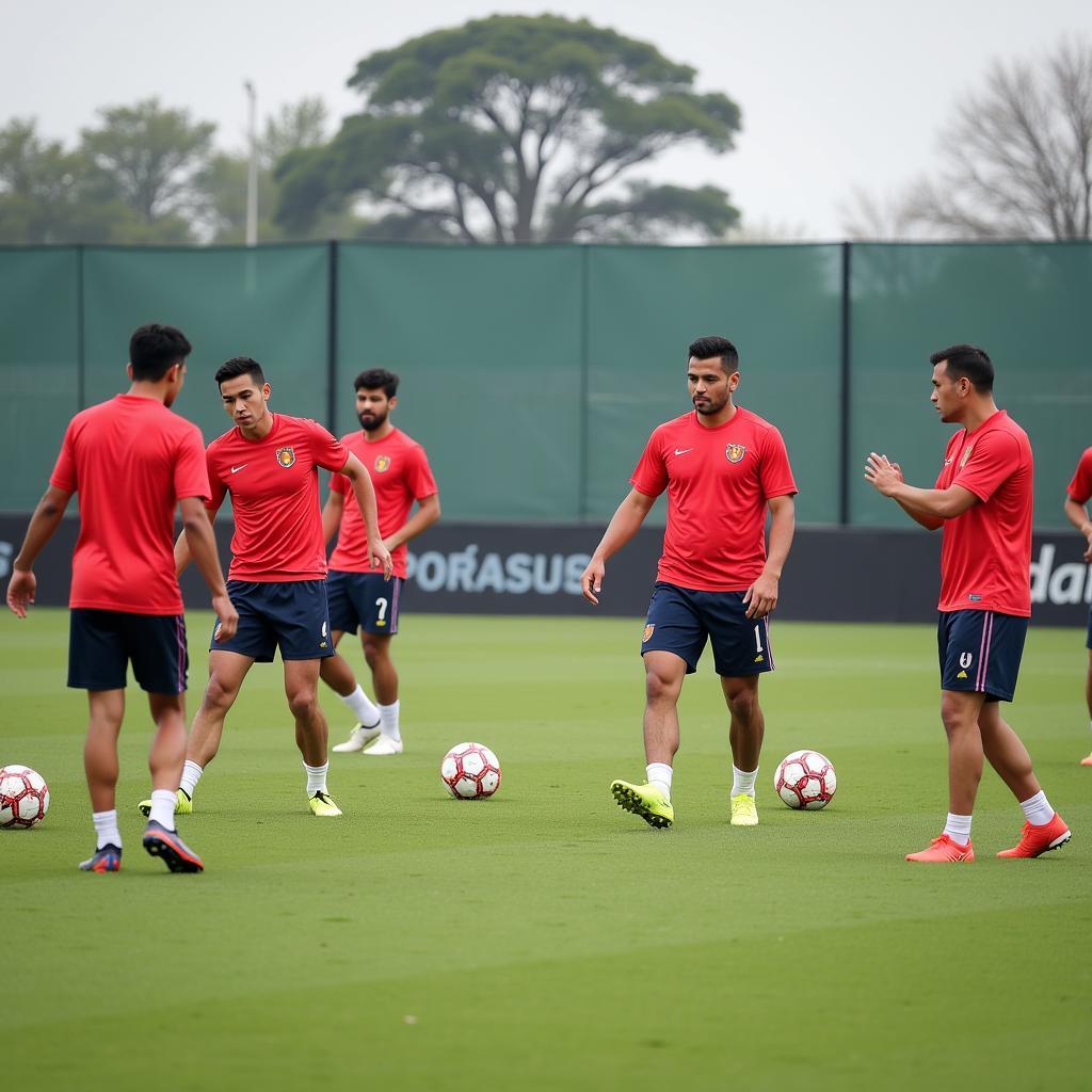 U22 Vietnam Football Team Intense Training Session