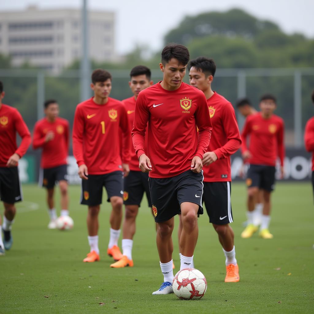 U22 Vietnam Football Team Training