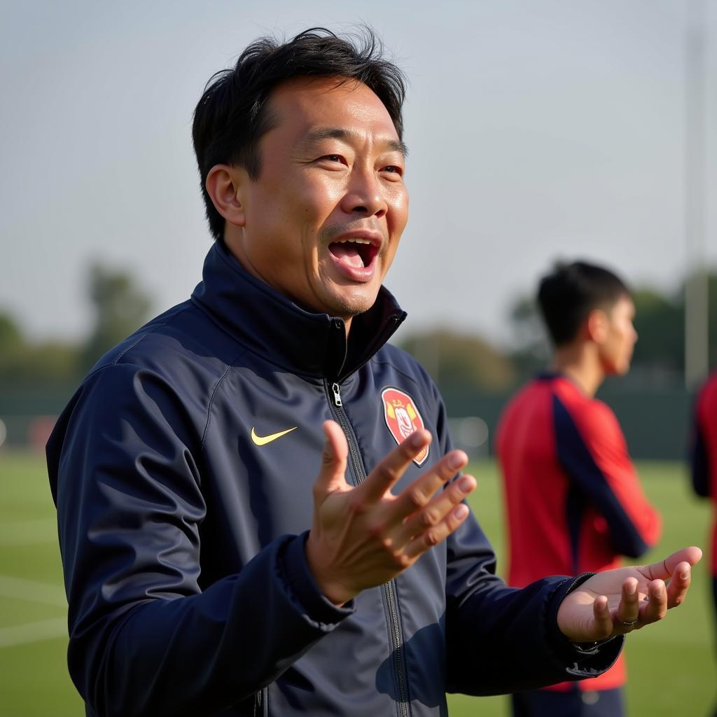 U23 Vietnam Coach Park Hang-seo Giving Instructions