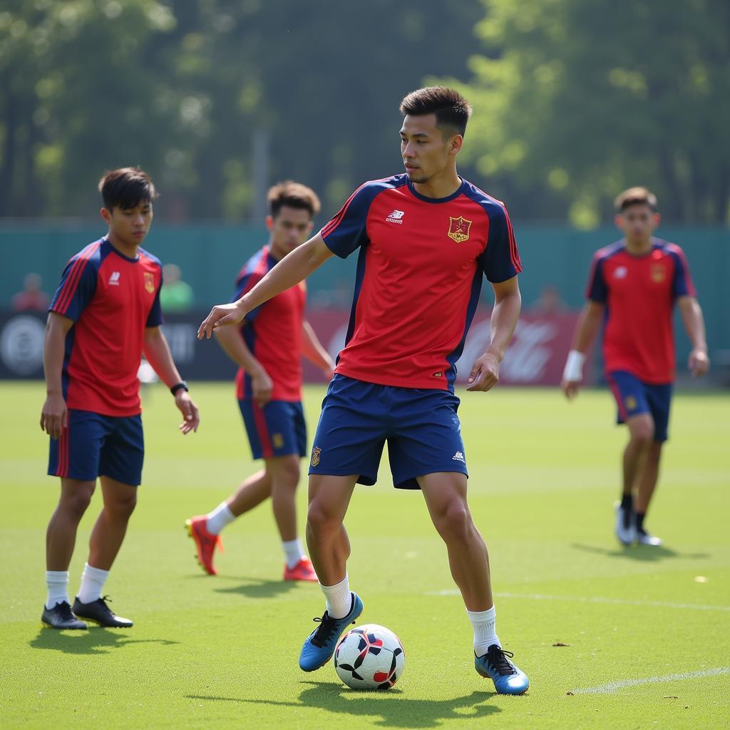 U23 Vietnam Players in Training