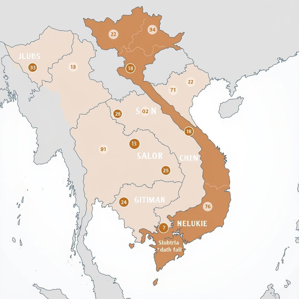 U23 Vietnam Squad Geographical Distribution