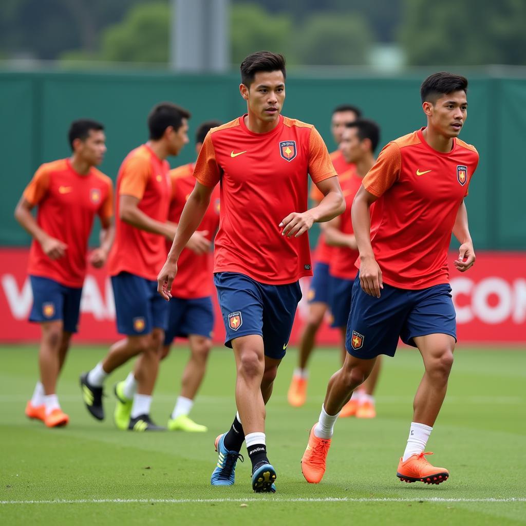 U23 Vietnam national team training session