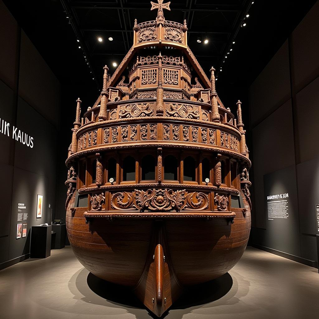 The Vasa ship inside the Vasa Museum