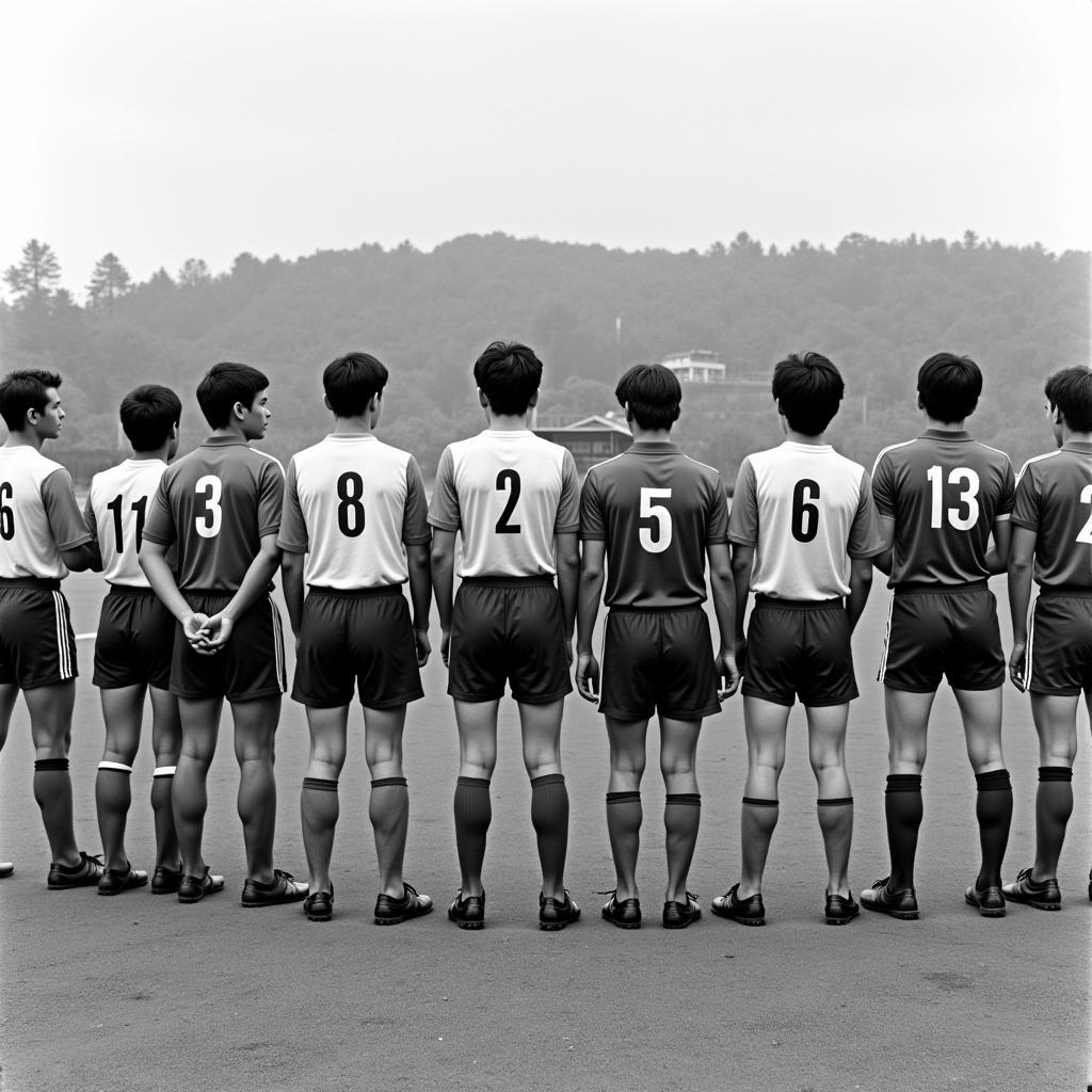 Vietnam national team in a historical match