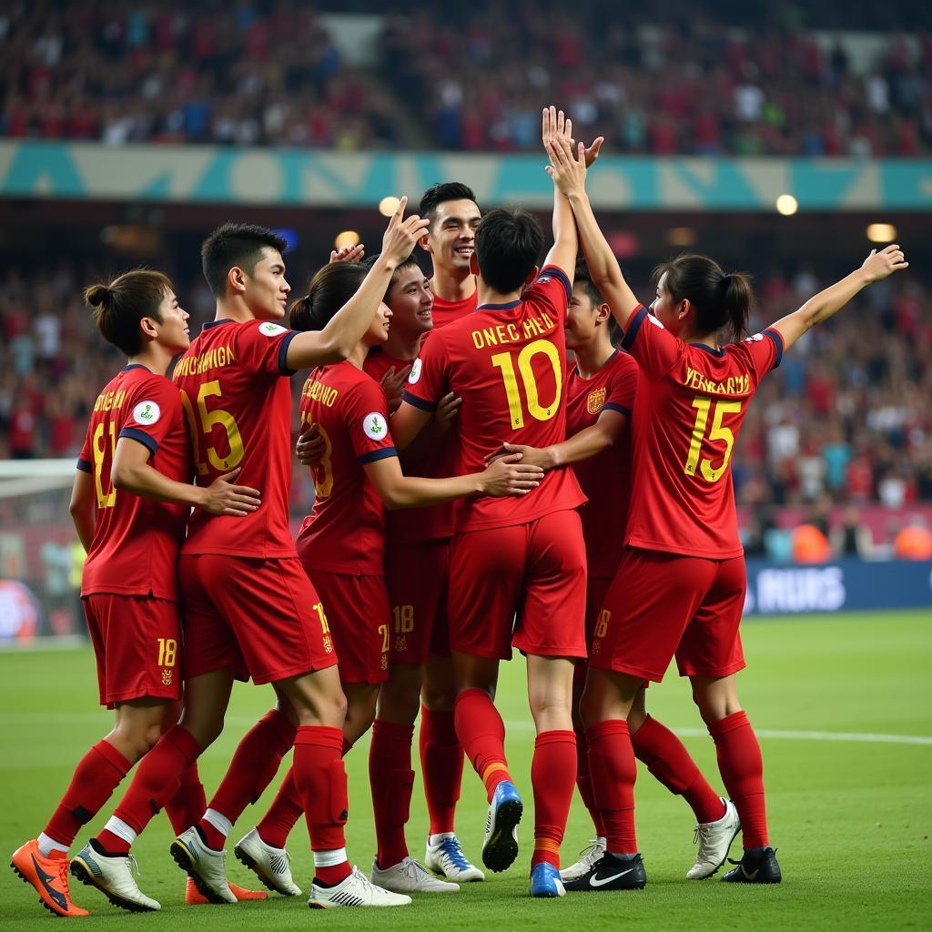 Vietnam U22 Football Team Celebrates SEA Games 30 Victory