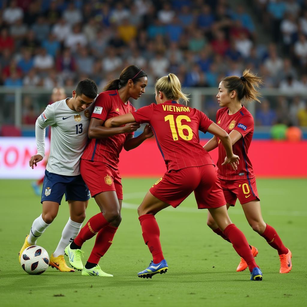 Vietnam U23 Defensive Wall